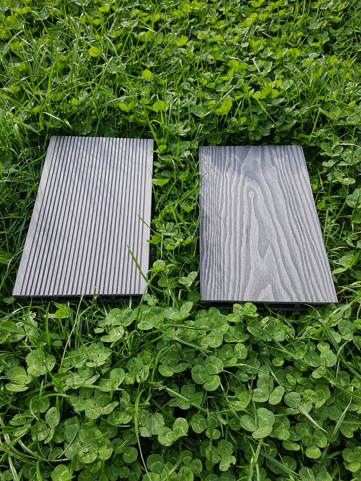 grey wpc wood plastic composite decking uk